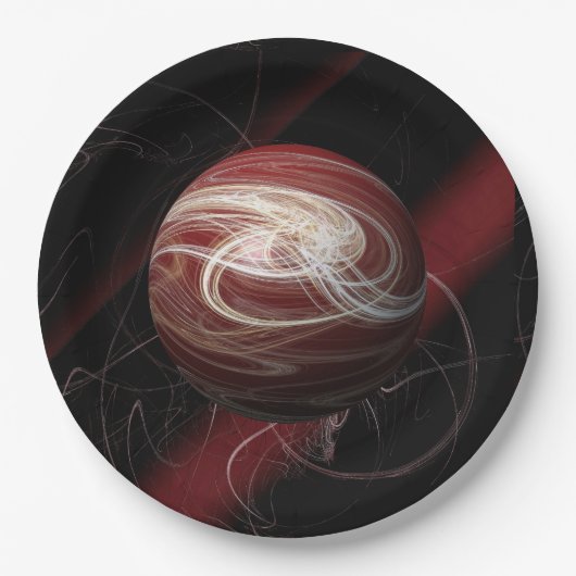 Die Themen des Kosmos Pappteller (Vorderseite)