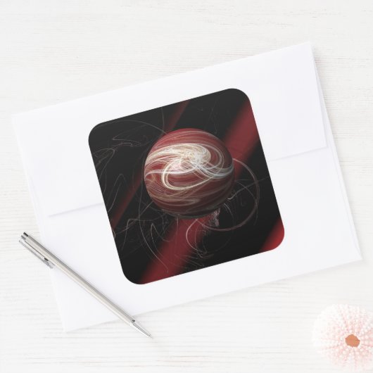 Die Themen des Kosmos Quadratischer Aufkleber (Umschlag)