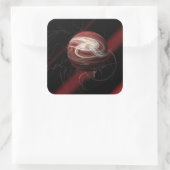 Die Themen des Kosmos Quadratischer Aufkleber (Tasche)