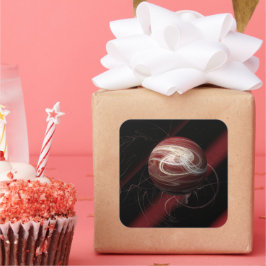 Die Themen des Kosmos Quadratischer Aufkleber