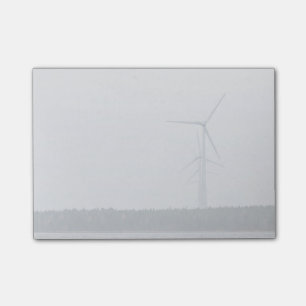 Die themenorientierte Turbine, hohe, weiße Post-it Klebezettel