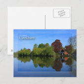 Die Themse auf der Postkarte von Cookham (Vorne/Hinten)