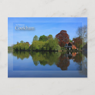Die Themse auf der Postkarte von Cookham