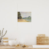 Die Themse mit der Hampton Kirche, 1874 Poster (Küche)