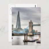 Die Themse Postkarte (Vorne/Hinten)
