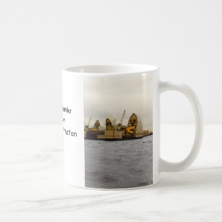 Die Themse-Sperren-London-Bau Kaffeetasse