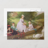 Die Themse Swans Postkarte (Vorne/Hinten)