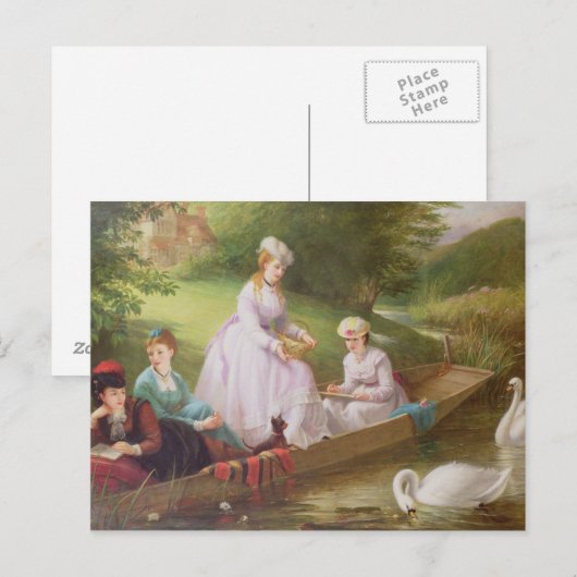 Die Themse Swans Postkarte (Vorne/Hinten)