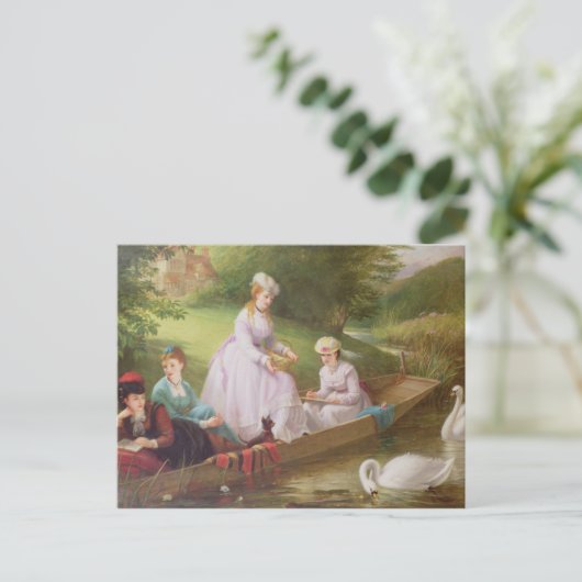 Die Themse Swans Postkarte (Stehend Vorderseite)