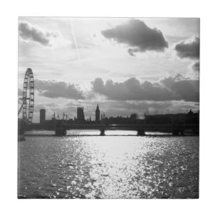 Die Themse und der Londoner Mono Fliese