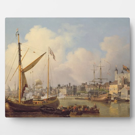 Die Themse und der Tower von London, angeblich Fotoplatte (Vorderseite)