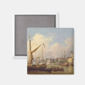 Die Themse und der Tower von London, angeblich Magnet (Vorderseite/Rückseite)