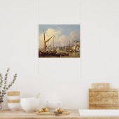 Die Themse und der Tower von London, angeblich Poster (Küche)