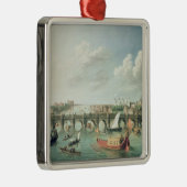 Die Themse unter Westminster-Brücke Silbernes Ornament (Rechts)