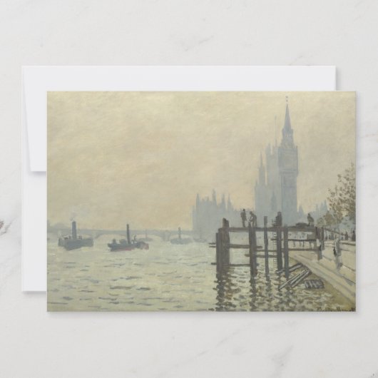 Die Themse unter Westminster von Claude Monet (Vorderseite)