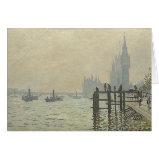 Die Themse unter Westminster von Claude Monet (Vorderseite (Horizontal))