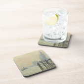 Die Themse unter Westminster von Claude Monet Getränkeuntersetzer (Rechte Seite)