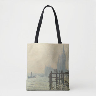 Die Themse unterhalb von Westminster von Claude Mo Tasche