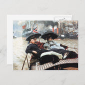 Die Themse von James Tissot Postkarte (Vorne/Hinten)