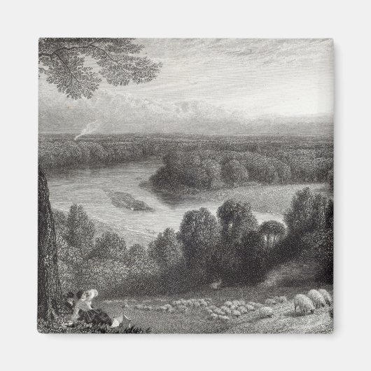 Die Themse von Richmond Hill Magnet (Vorne)