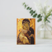 Die Theotokos der Beerdigungskarte Wladimir Platzkarte (Stehend Vorderseite)