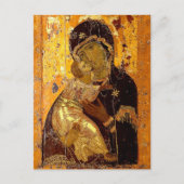 Die Theotokos des Wladimir-Ikons Postkarte (Vorderseite)