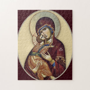Die Theotokos (Jungfrau Maria) und das Jesuskind  Puzzle