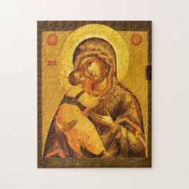 Die Theotokos und das Christus-Kind Orthodoxe Ikon Puzzle