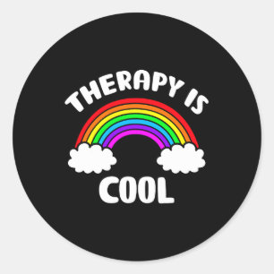 Die Therapie des Gesundheitsbewusstseins ist Cool Runder Aufkleber