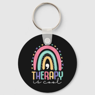Die Therapie ist Cool Mental Health S Awareness Ra Schlüsselanhänger