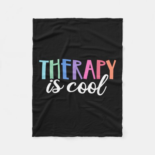 Die Therapie ist Coole Selbstversorgung psychische Fleecedecke (Vorderseite)