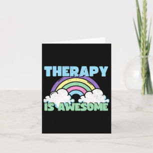 Die Therapie ist eine Phantastische Fun Depression Karte
