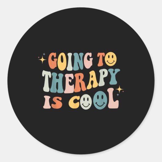 Die Therapie wird durch Coole Selbstversorgung und Runder Aufkleber (Vorderseite)