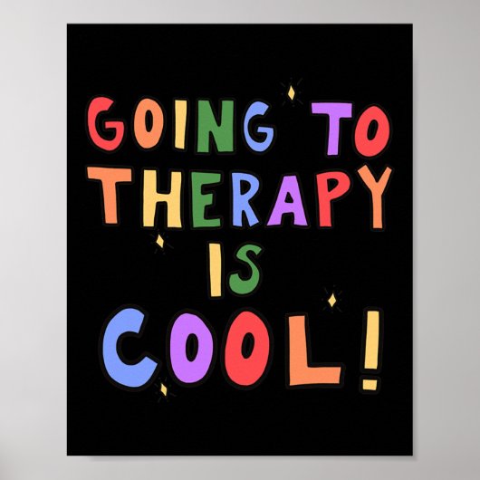 Die Therapie zu gehen ist Cool Psychische Psyche d Poster (Vorne)