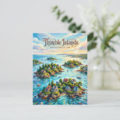 Die Thimble Islands Connecticut Postkarte (Stehend Vorderseite)