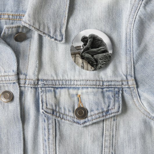 Die Thinker Rodin Paris-Skulptur Button (Beispiel)