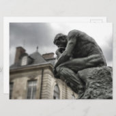 Die Thinker Rodin Paris-Skulptur Einladung (Vorne/Hinten)