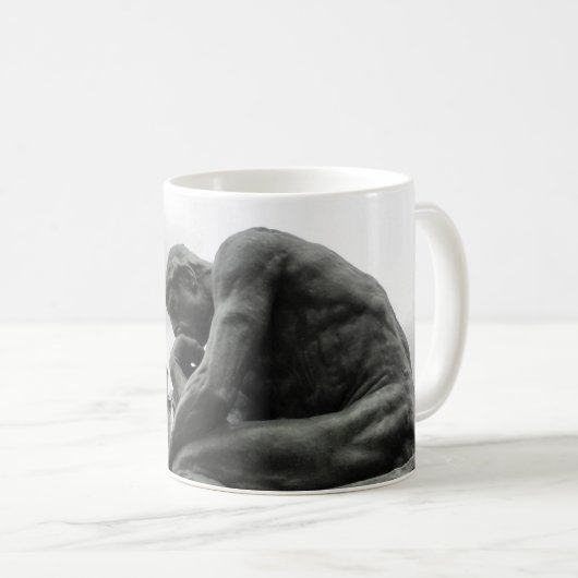 Die Thinker Rodin Paris-Skulptur Kaffeetasse (VorderseiteRechts)