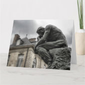 Die Thinker Rodin Paris-Skulptur Karte (Vorderseite)