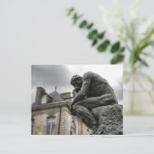Die Thinker Rodin Paris-Skulptur Postkarte (Stehend Vorderseite)