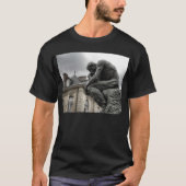 Die Thinker Rodin Paris-Skulptur T-Shirt (Vorderseite)