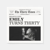 Die Thirty Times Zeitung 30. Geburtstag Serviette (Vorderseite)