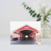 Die Thompson Covered Bridge betreten Postkarte (Stehend Vorderseite)