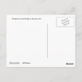 Die Thompson Covered Bridge betreten Postkarte (Rückseite)