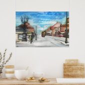 Die Thornaby-5-Lampen und die Straßenbahn - POSTER (Küche)