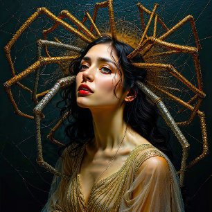 Die Threads der Transgression Arachnes Transformat Glasuntersetzer