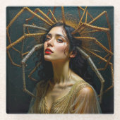 Die Threads der Transgression Arachnes Transformat Glasuntersetzer (Vorderseite)