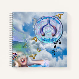 Die Throat Chakra - Symbol des Atemlebens Notizblock