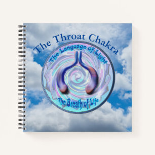 Die Throat Chakra - Symbol des Atemlebens Notizblock