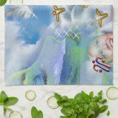 Die Throat Chakra - Symbolträume Geschirrtuch (Gefaltet)